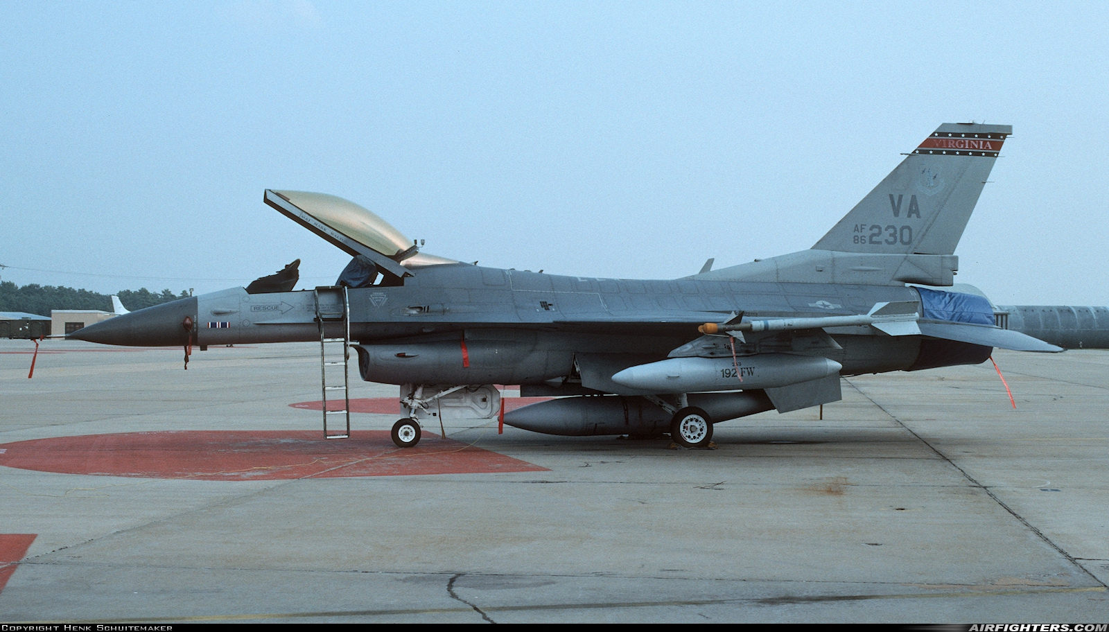 USA - Air Force General Dynamics F-16C Fighting Falcon 86-0230 at Richmond - Int. (Byrd Field) (RIC / KRIC), USA