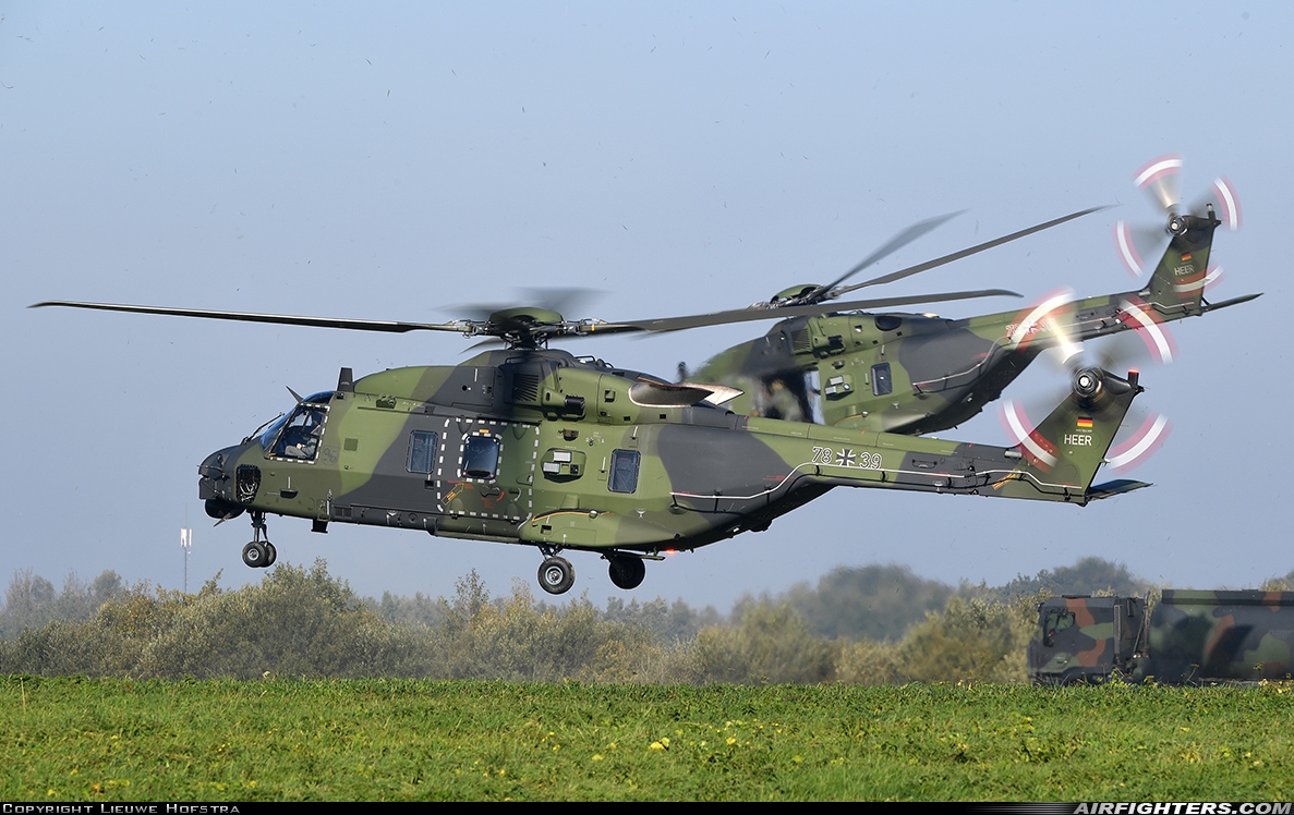 Germany - Army NHI NH-90TTH 78+39 at Off-Airport - Assen, Netherlands