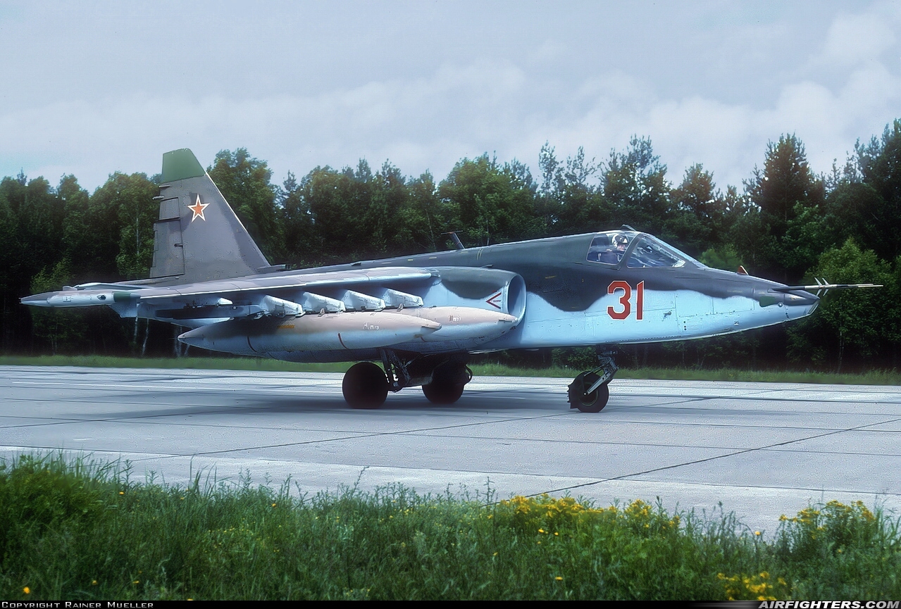 Russia - Air Force Sukhoi Su-25  at Templin / Gross-Dolln (EDUT), Germany