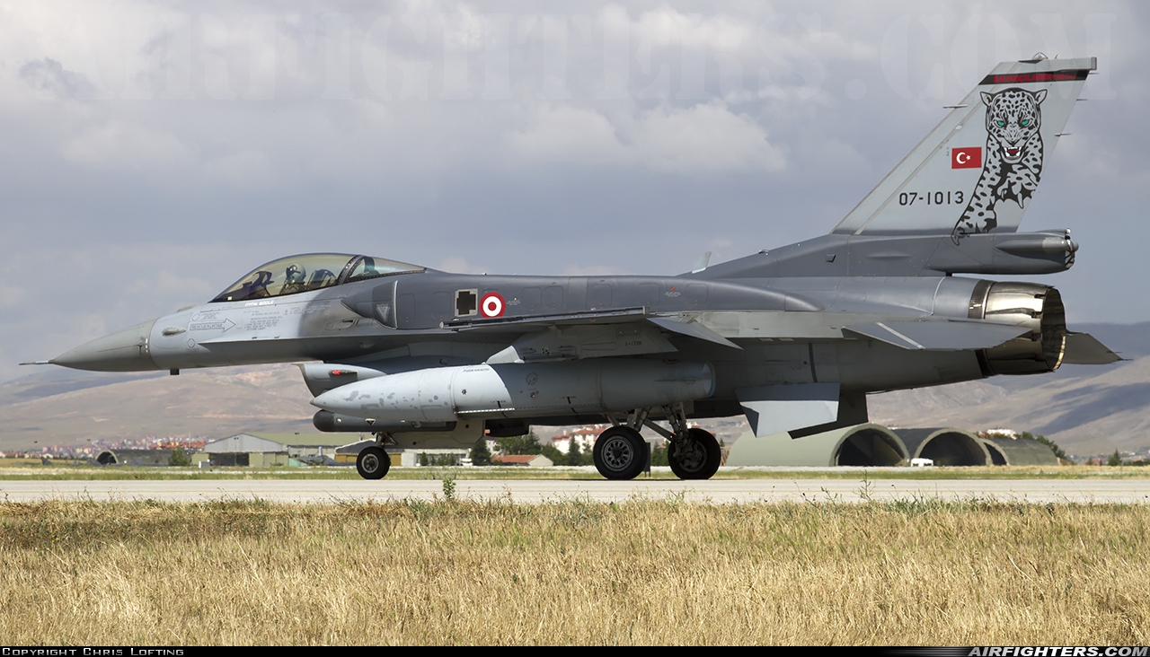 Türkiye - Air Force General Dynamics F-16C Fighting Falcon 07-1013 at Konya (KYA / LTAN), Türkiye