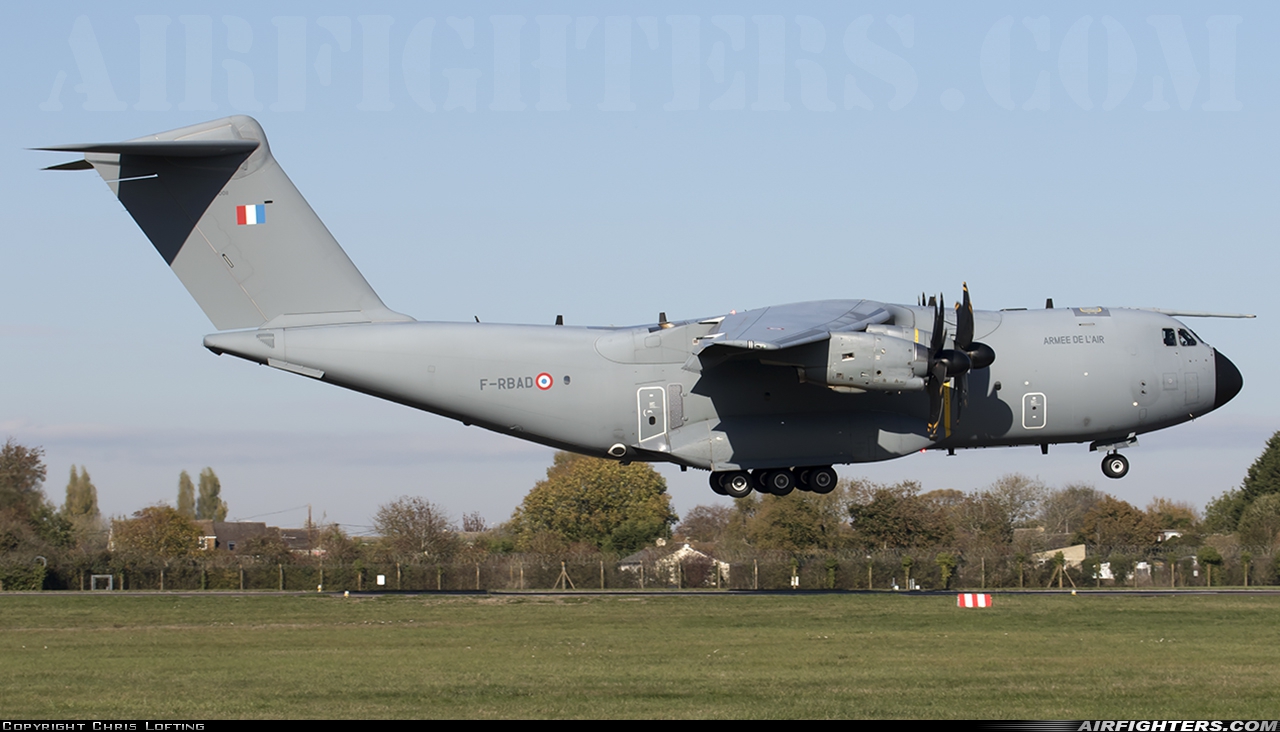 France - Air Force Airbus A400M-180 Atlas 0011 at Brize Norton (BZZ / EGVN), UK