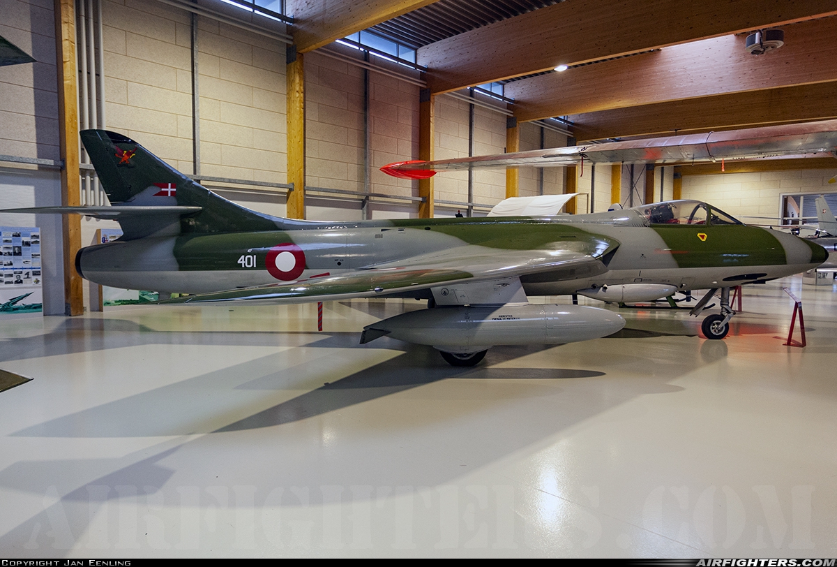Denmark - Air Force Hawker Hunter F51 47-401 at Stauning (STA / EKVJ), Denmark