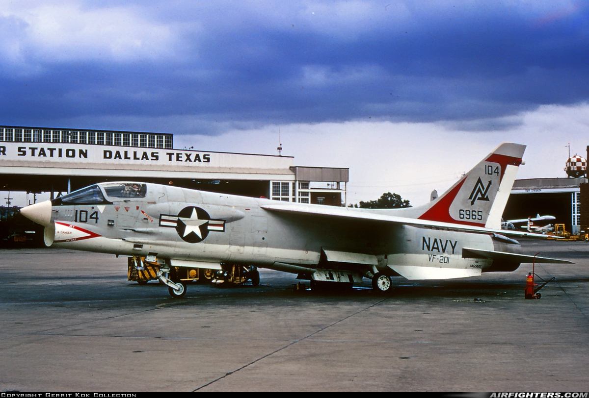 USA - Navy Vought F-8K Crusader 146965 at Dallas - Naval Air Station (Hensley Field) (NBE), USA