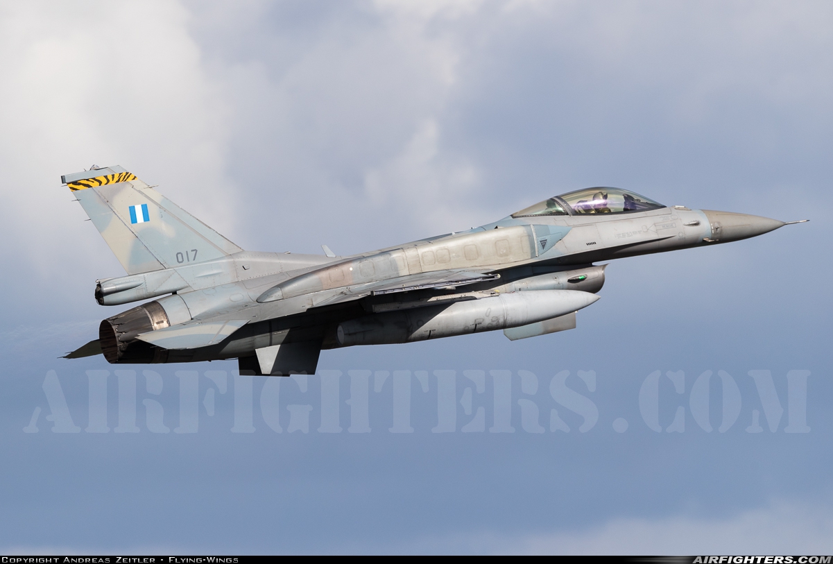 Greece - Air Force General Dynamics F-16C Fighting Falcon 017 at Andravida (Pyrgos -) (PYR / LGAD), Greece