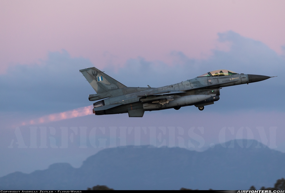 Greece - Air Force General Dynamics F-16C Fighting Falcon 061 at Andravida (Pyrgos -) (PYR / LGAD), Greece