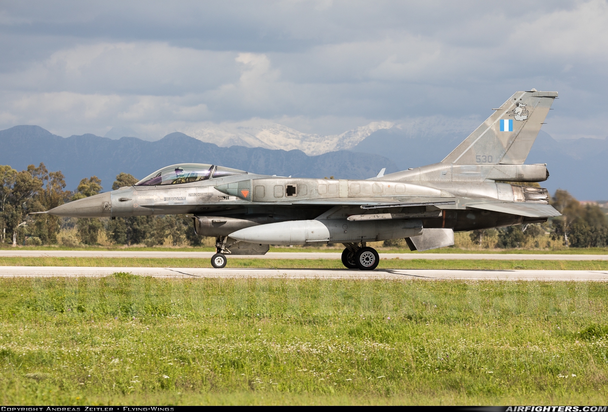 Greece - Air Force General Dynamics F-16C Fighting Falcon 530 at Andravida (Pyrgos -) (PYR / LGAD), Greece
