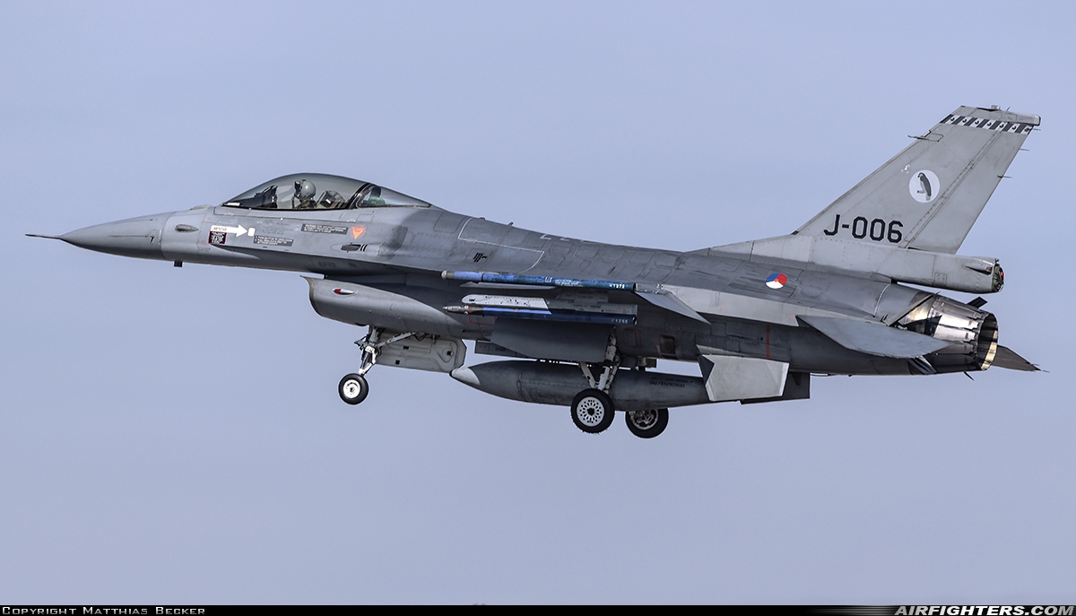 Netherlands - Air Force General Dynamics F-16AM Fighting Falcon J-006 at Spangdahlem (SPM / ETAD), Germany
