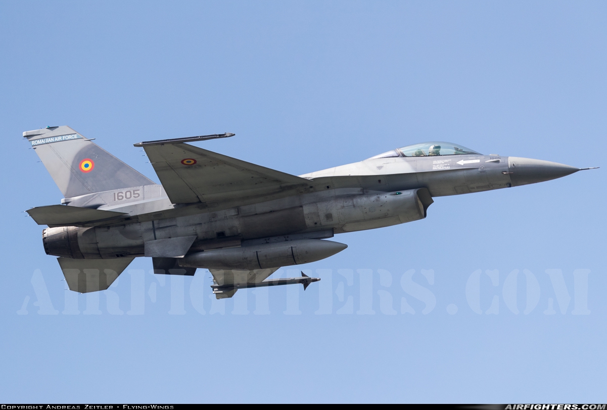 Romania - Air Force General Dynamics F-16AM Fighting Falcon 1605 at Bucharest - Aurel Vlaicu (Baneasa) (BBU / LRBS), Romania
