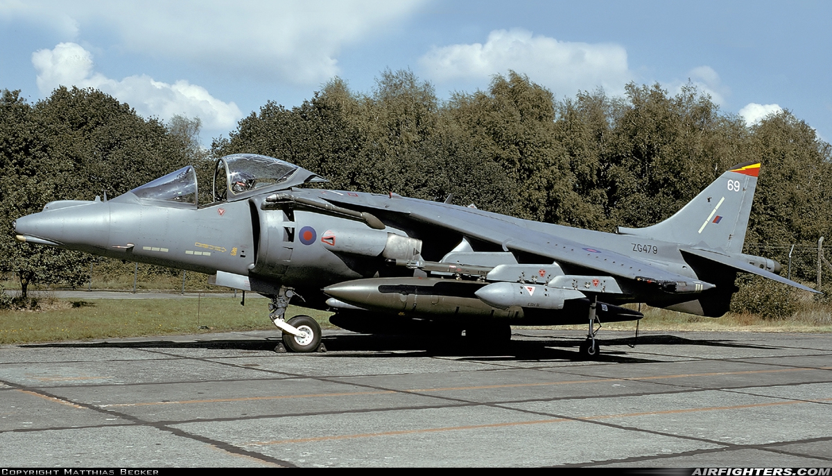 UK - Air Force British Aerospace Harrier GR.9 ZG479 at Kleine Brogel (EBBL), Belgium