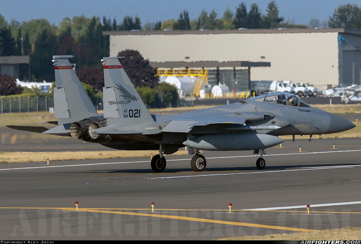 USA - Air Force McDonnell Douglas F-15C Eagle 84-0021 at Portland - Int. (PDX / KPDX), USA