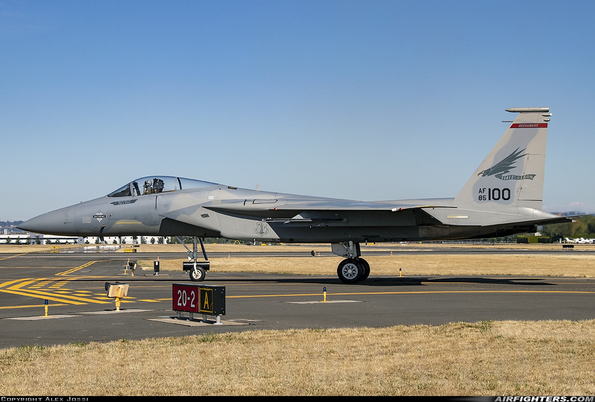 USA - Air Force McDonnell Douglas F-15C Eagle 85-0100 at Portland - Portland-Hillsboro (HIO), USA