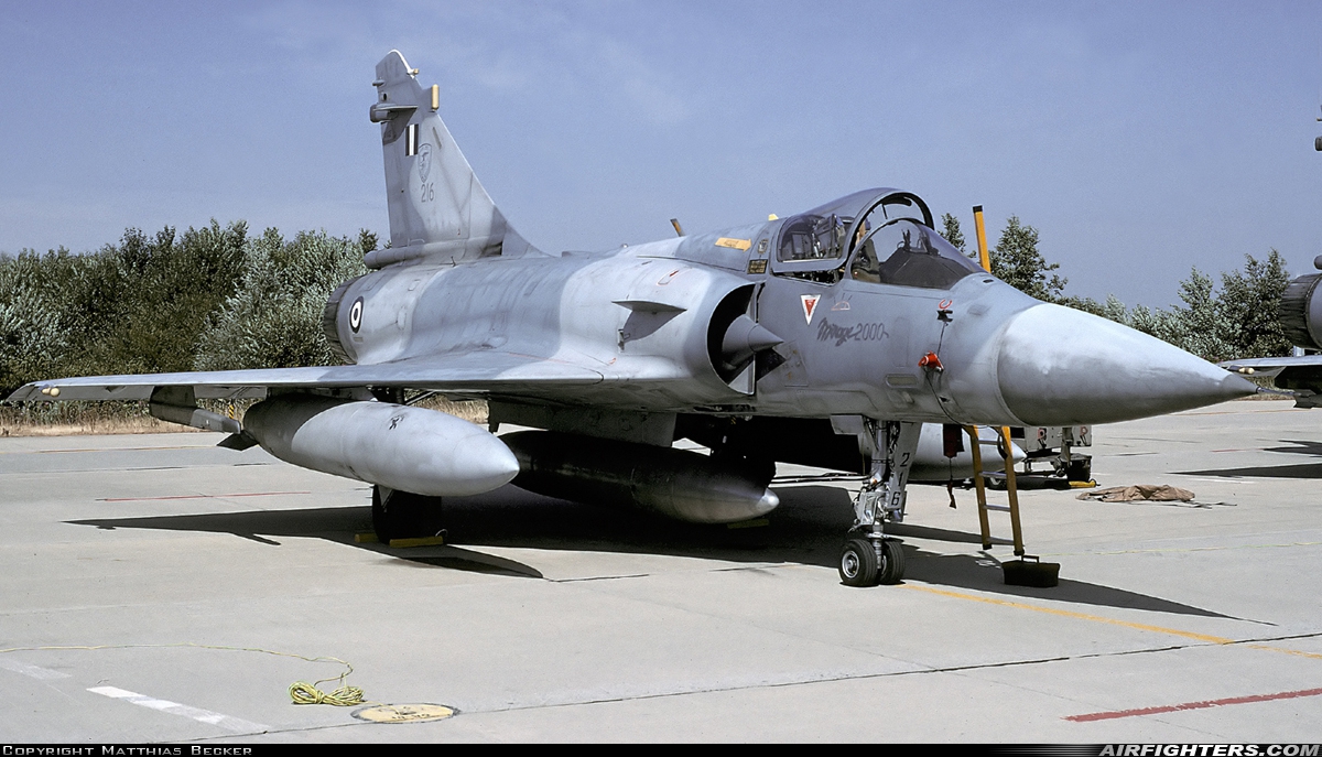 Greece - Air Force Dassault Mirage 2000EG 216 at Florennes (EBFS), Belgium