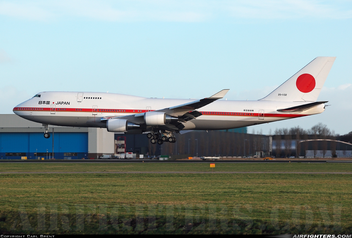 Japan - Air Force Boeing 747-47C 20-1102 at Amsterdam - Schiphol (AMS / EHAM), Netherlands