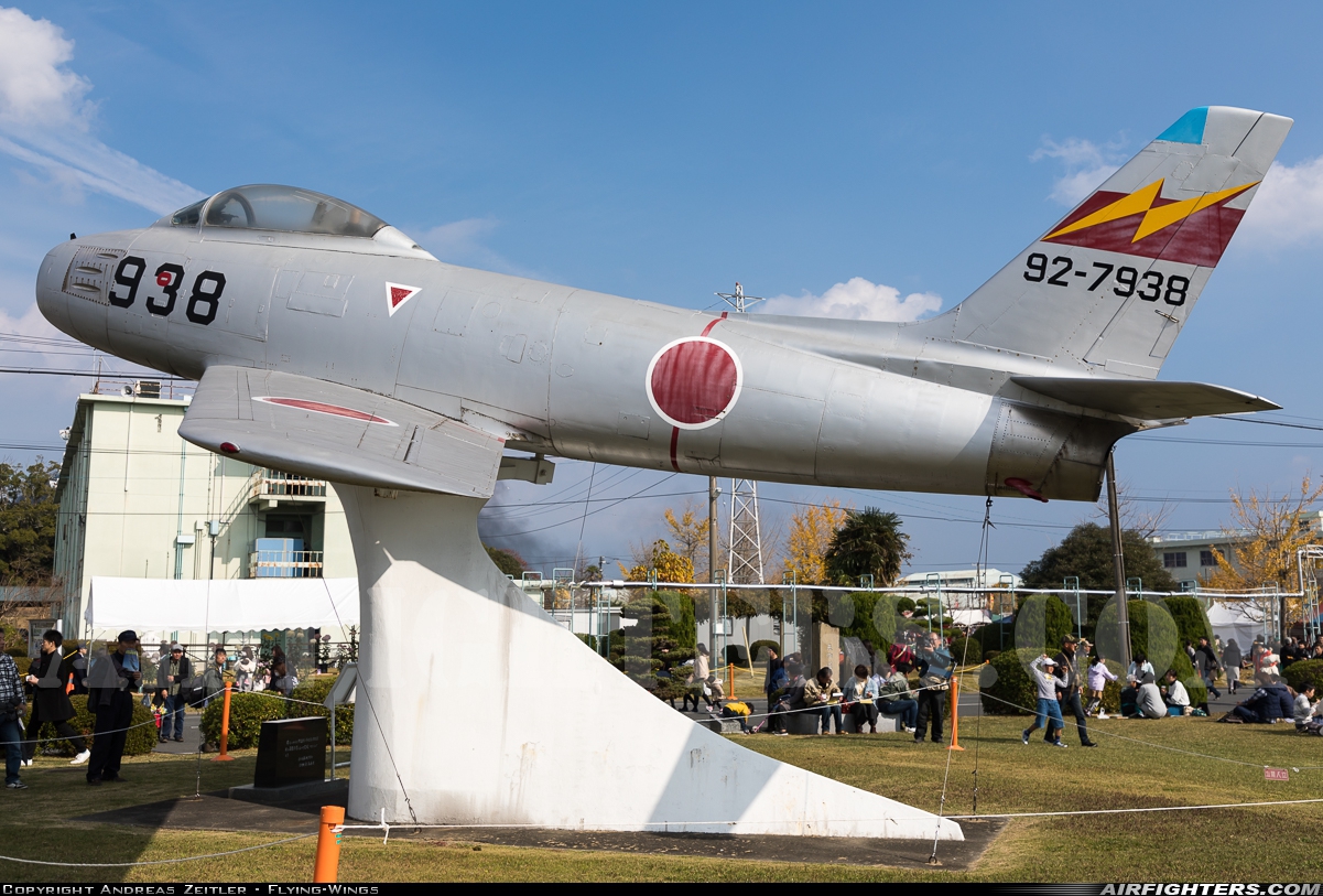 Japan - Air Force North American F-86F Sabre 92-7938 at Tsuiki (RJFZ), Japan