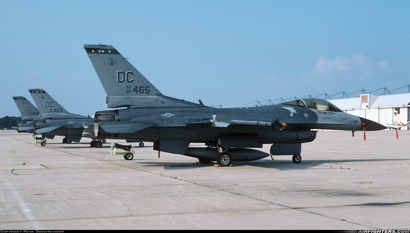 USA - Air Force General Dynamics F-16C Fighting Falcon 85-1465 at Camp Springs - Andrews AFB (Washington NAF) (ADW / NSF / KADW), USA