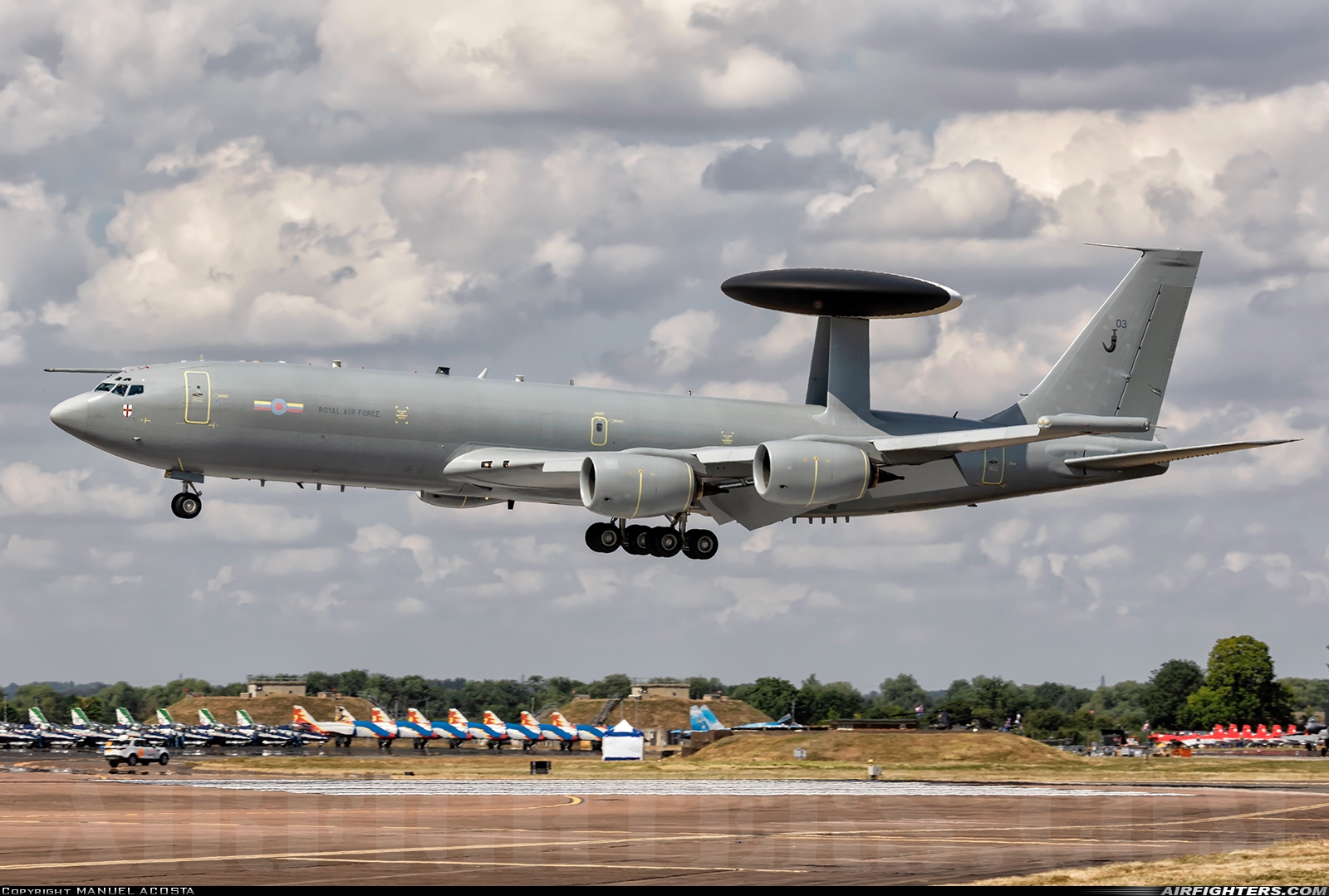 UK - Air Force Boeing E-3D Sentry AEW1 (707-300) ZH103 at Fairford (FFD / EGVA), UK