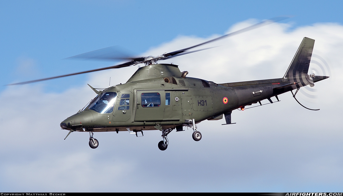 Belgium - Army Agusta A-109HO (A-109BA) H31 at Saarbrucken (- Ensheim) (SCN / EDDR), Germany
