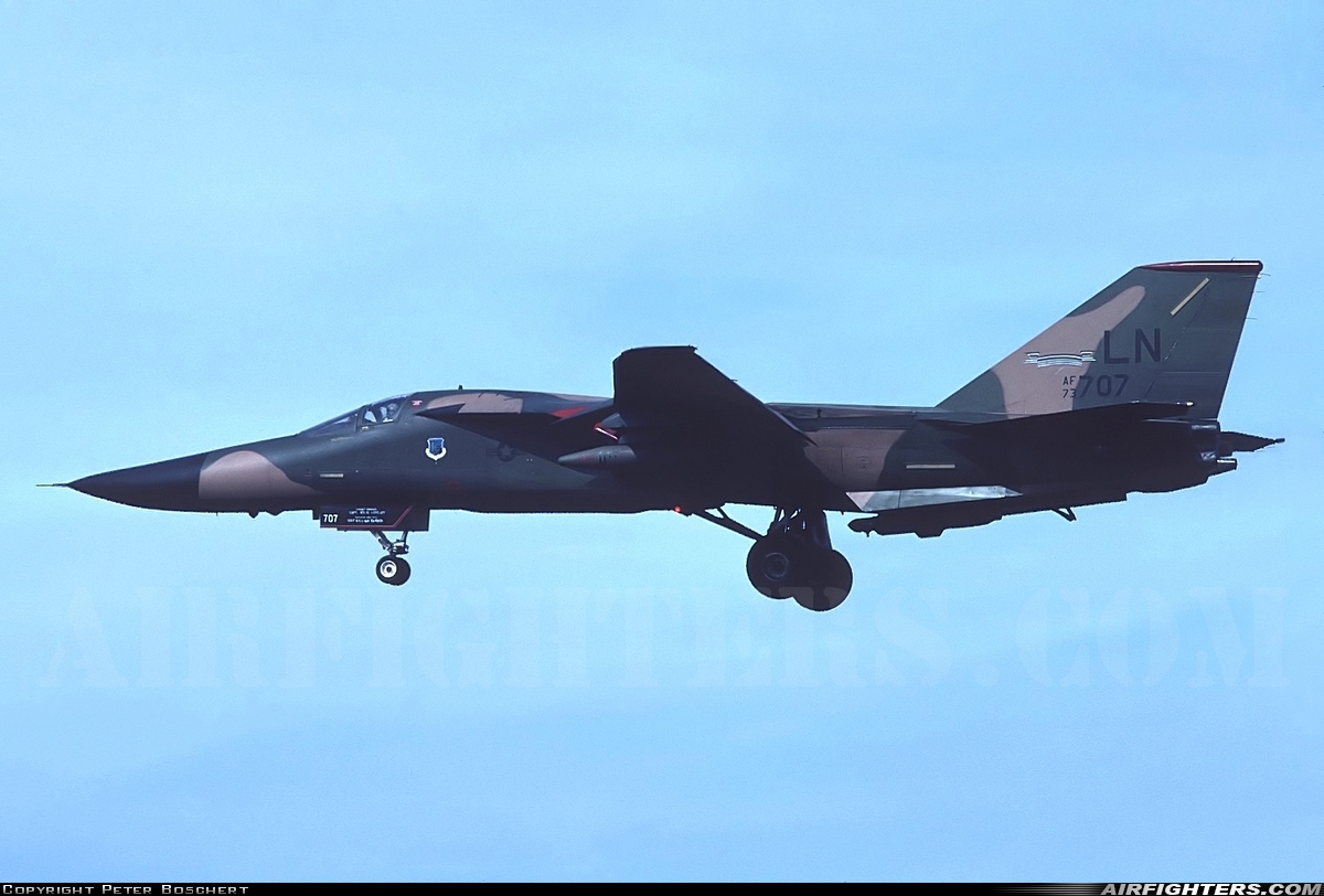 USA - Air Force General Dynamics F-111F Aardvark 73-0707 at Lakenheath (LKZ / EGUL), UK