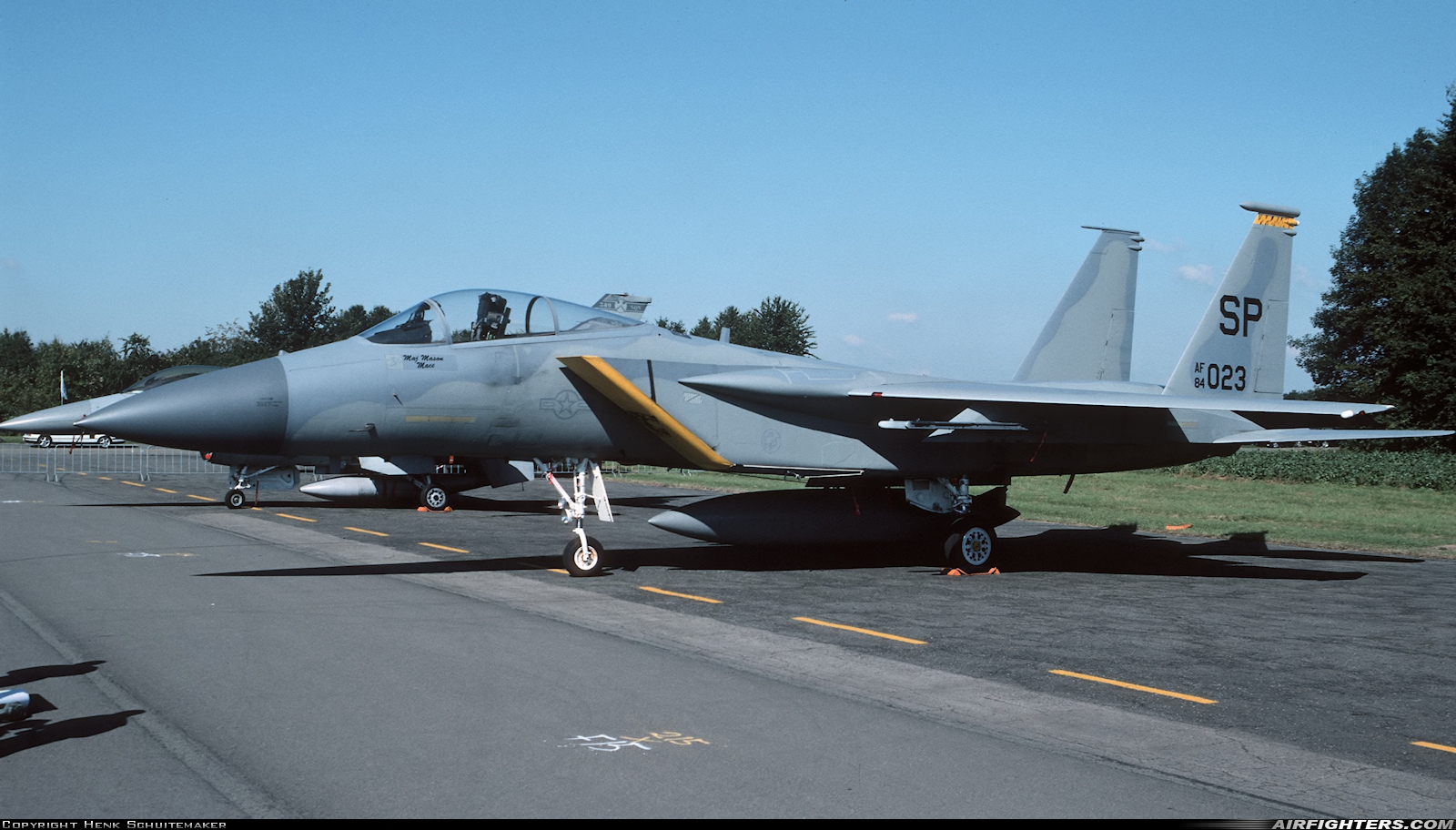 USA - Air Force McDonnell Douglas F-15C Eagle 84-0023 at St. Truiden (- Brustem) (EBST), Belgium