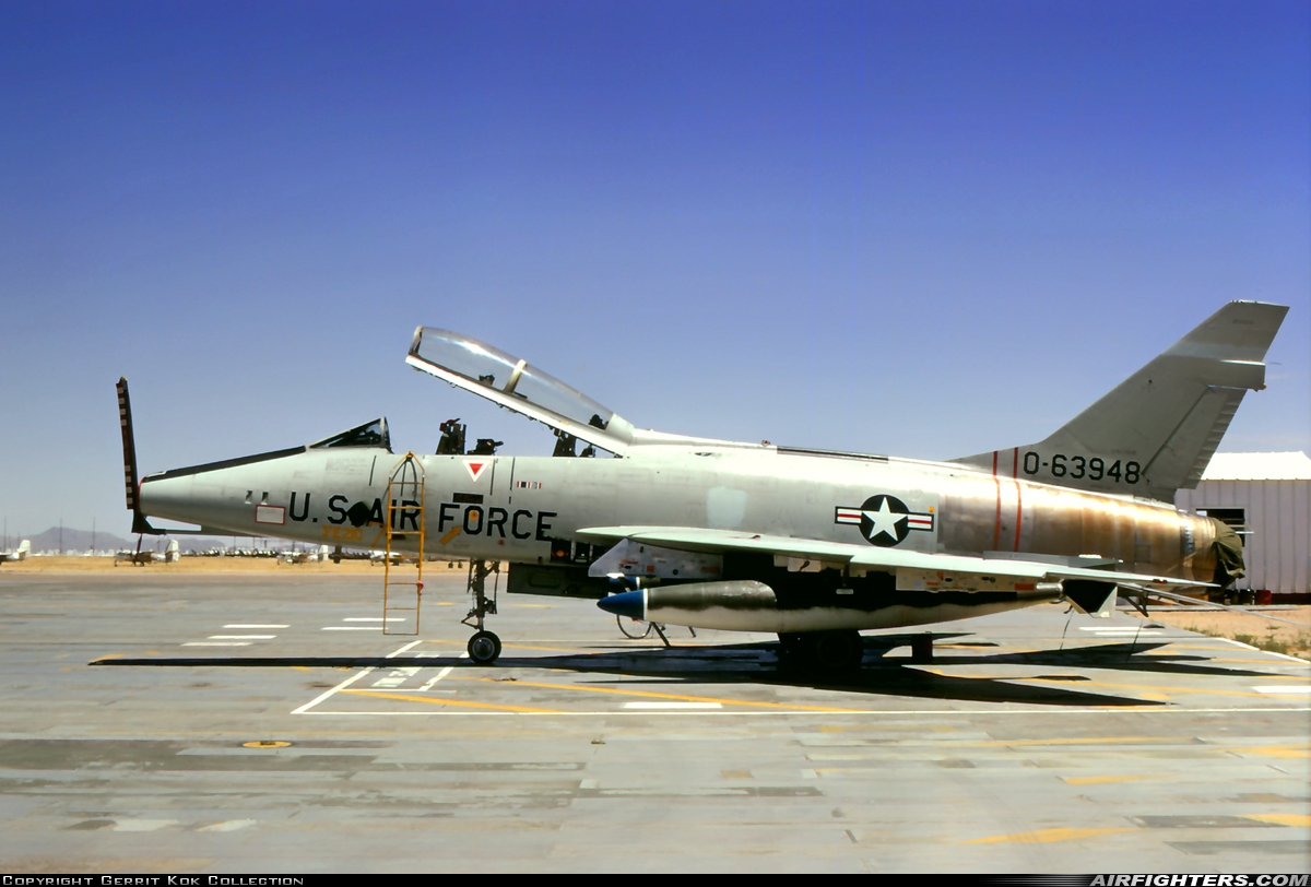 USA - Air Force North American F-100F Super Sabre 56-3948 at Tucson - Davis-Monthan AFB (DMA / KDMA), USA