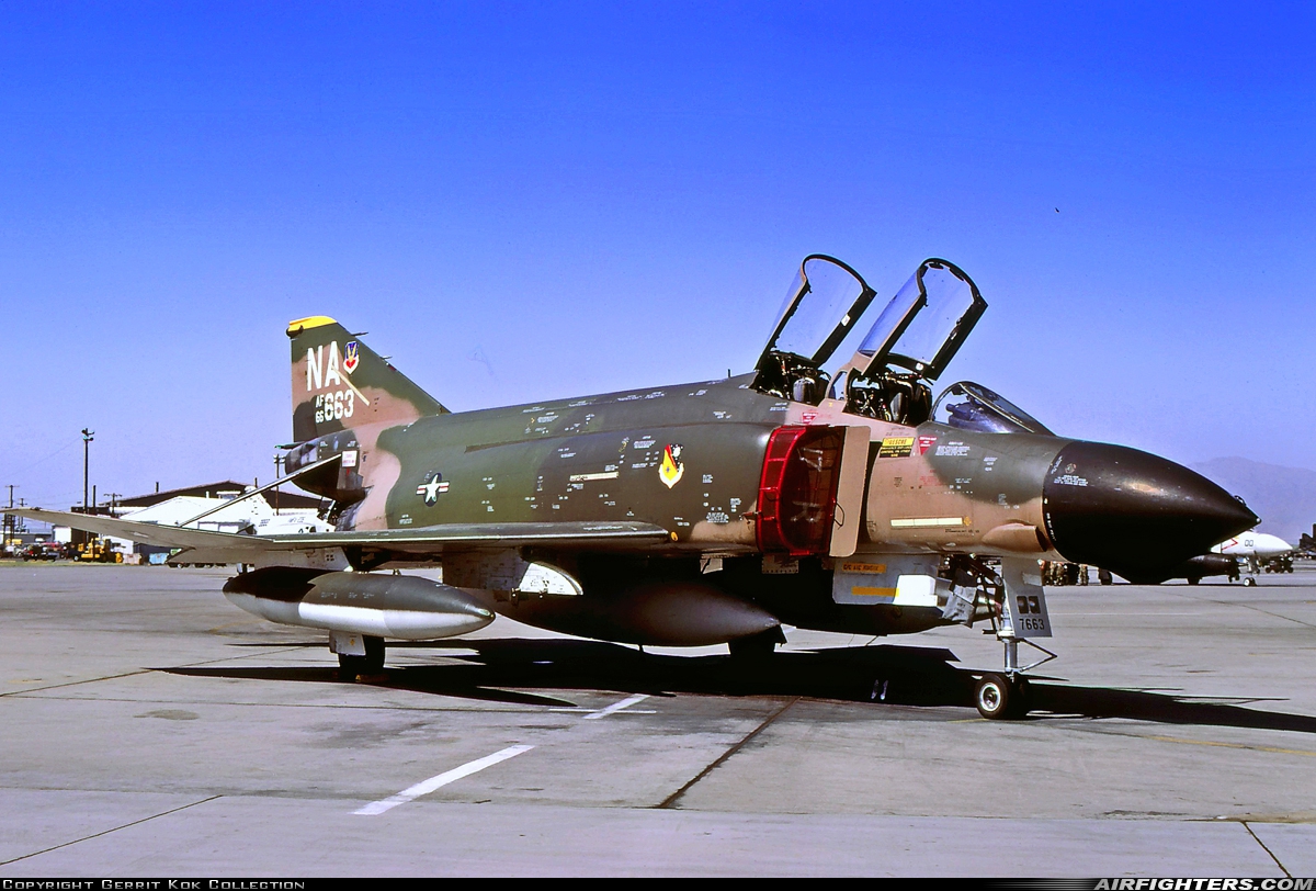 USA - Air Force McDonnell Douglas F-4C Phantom II 66-7663 at Las Vegas - Nellis AFB (LSV / KLSV), USA