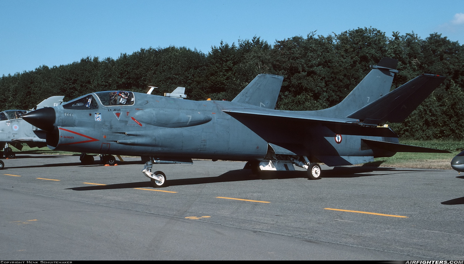 France - Navy Vought F-8P Crusader 7 at St. Truiden (- Brustem) (EBST), Belgium
