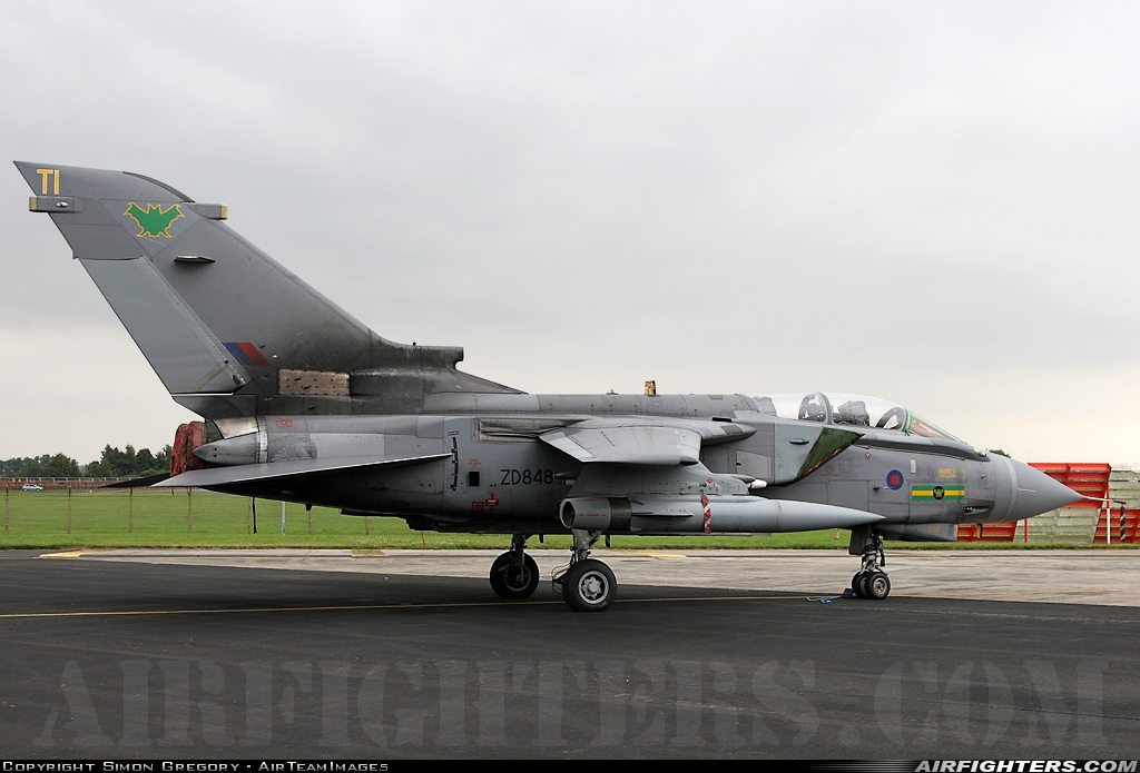 UK - Air Force Panavia Tornado GR4 ZD848 at Fairford (FFD / EGVA), UK