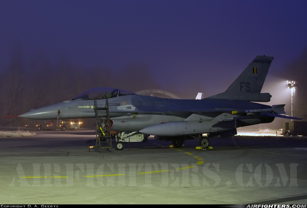 Belgium - Air Force General Dynamics F-16AM Fighting Falcon FA-126 at Beauvechain (EBBE), Belgium