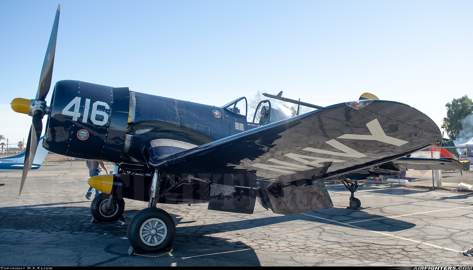Private Vought F4U-4 Corsair N713JT at Imperial (El Centro) - Imperial County (Imperial Valley) (IPL / KIPL), USA