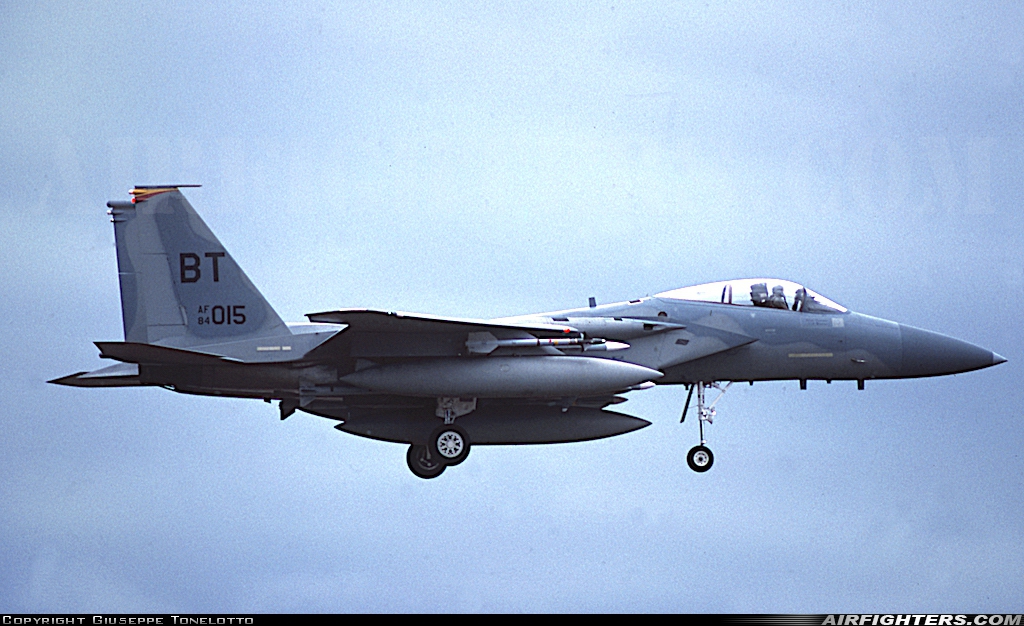 USA - Air Force McDonnell Douglas F-15C Eagle 84-0015 at Aviano (- Pagliano e Gori) (AVB / LIPA), Italy
