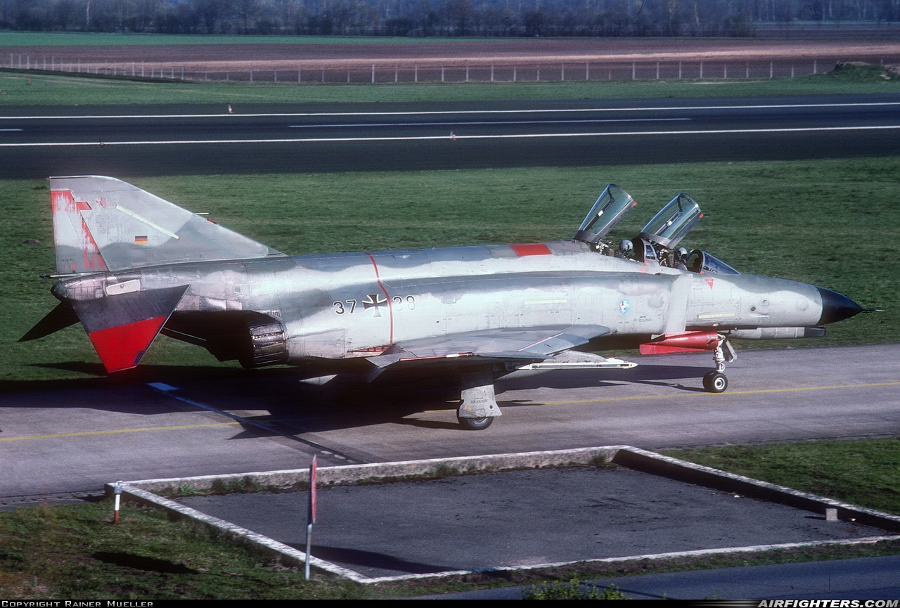 Germany - Air Force McDonnell Douglas F-4F Phantom II 37+38 at Hopsten (Rheine -) (ETNP), Germany