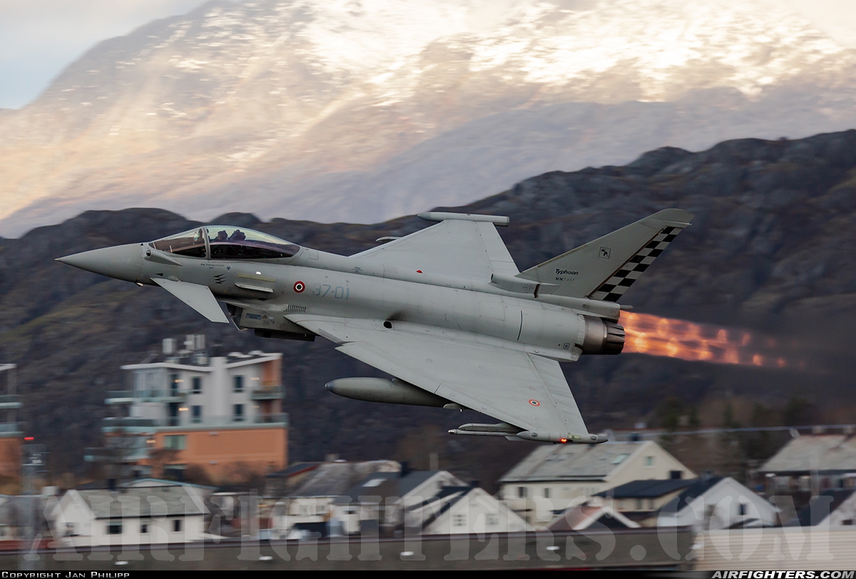 Italy - Air Force Eurofighter F-2000A Typhoon (EF-2000S) MM7307 at Bodo (BOO / ENBO), Norway