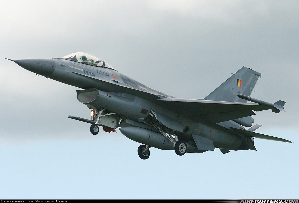 Belgium - Air Force General Dynamics F-16AM Fighting Falcon FA-58 at Kleine Brogel (EBBL), Belgium