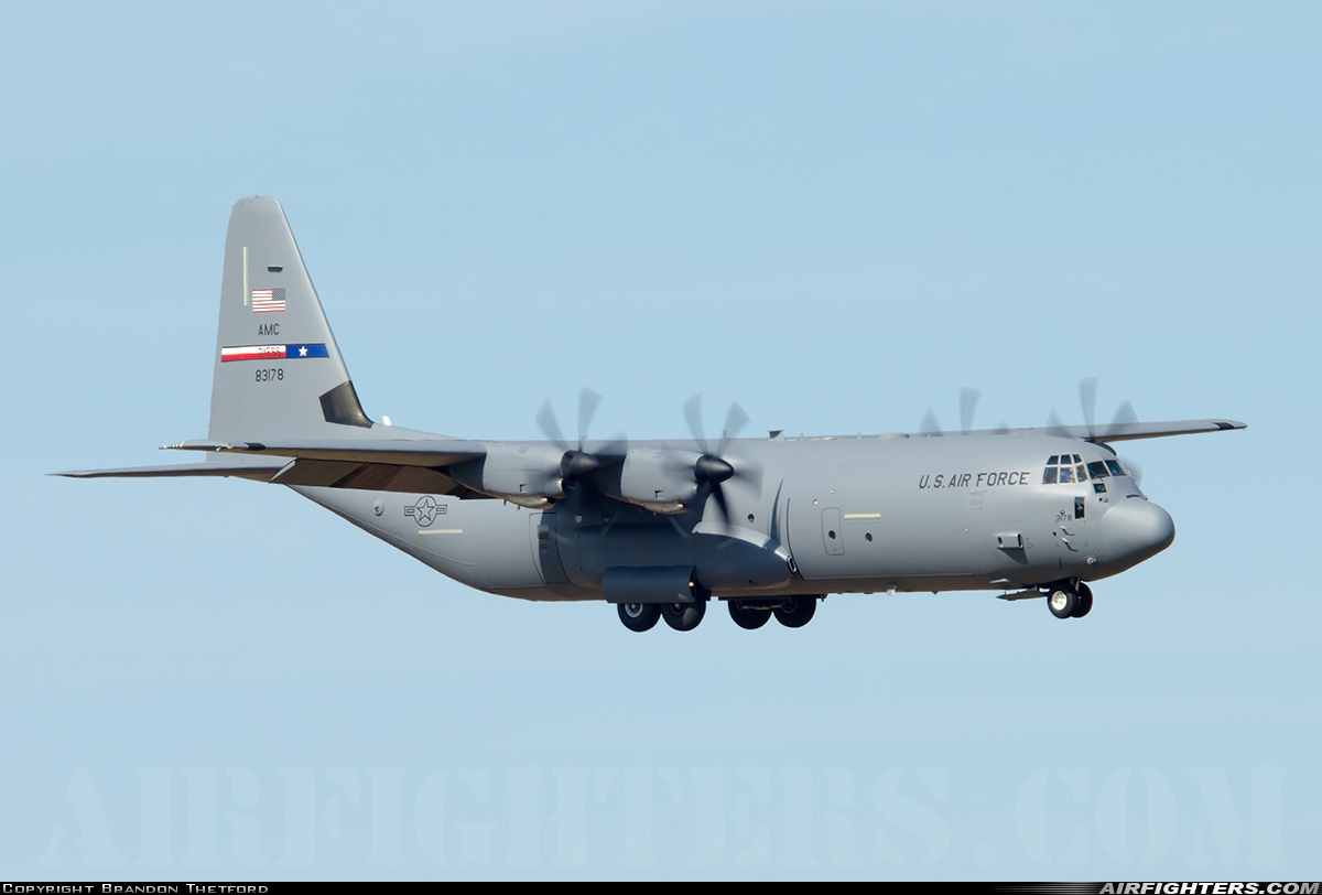 USA - Air Force Lockheed Martin C-130J-30 Hercules (L-382) 08-3178 at Abilene - Dyess AFB (DYS / KDYS), USA