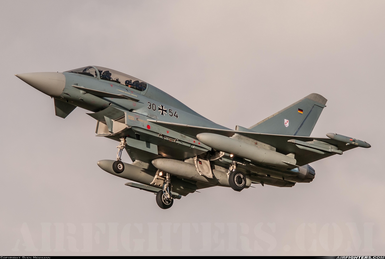 Germany - Air Force Eurofighter EF-2000 Typhoon T 30+54 at Norvenich (ETNN), Germany