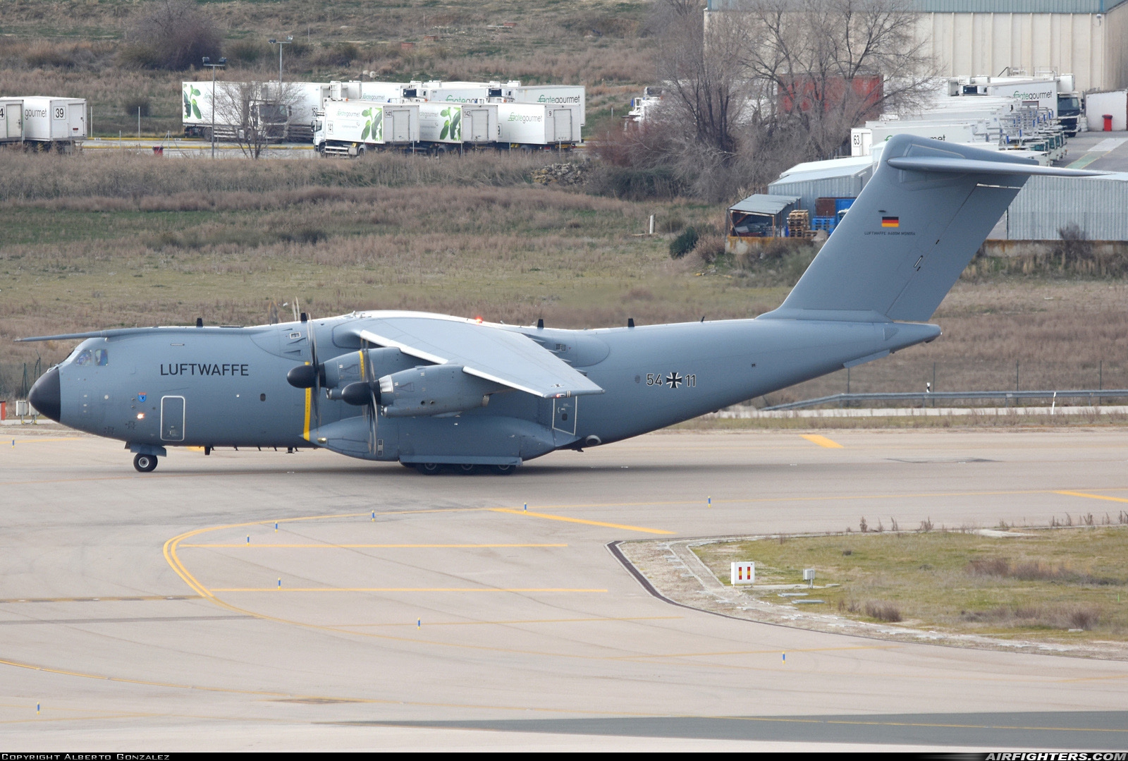 Germany - Air Force Airbus A400M-180 Atlas 54+11 at Madrid - Barajas (MAD / LEMD), Spain