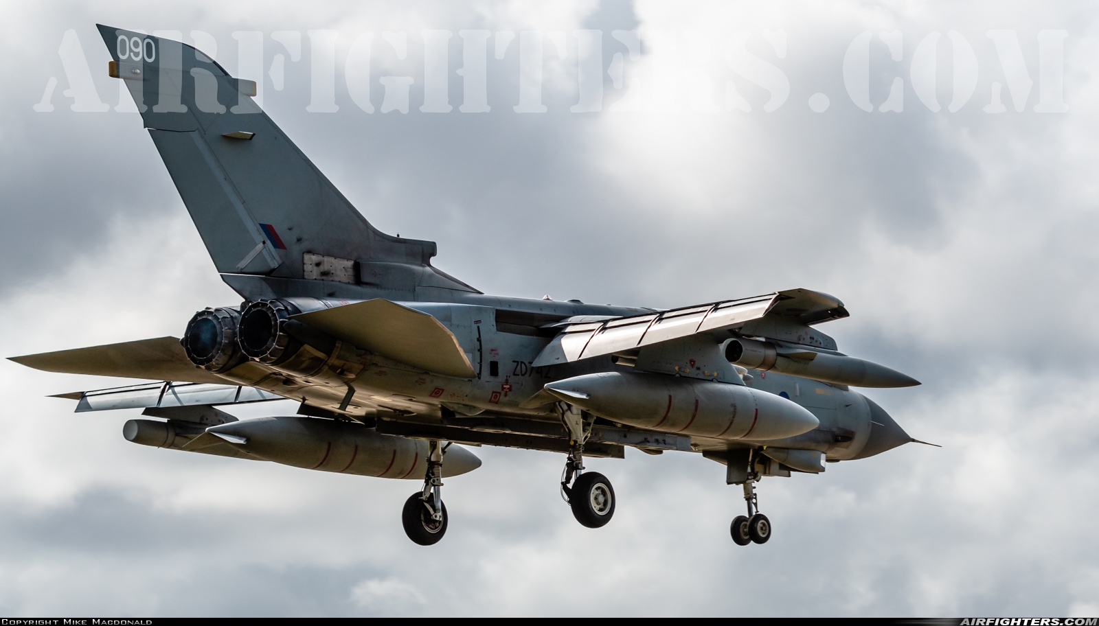 UK - Air Force Panavia Tornado GR4 ZD742 at Lossiemouth (LMO / EGQS), UK