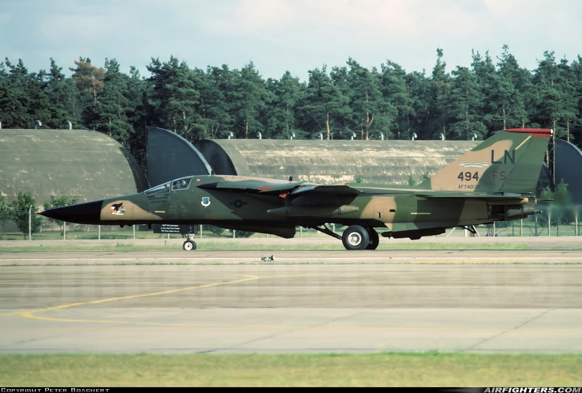 USA - Air Force General Dynamics F-111F Aardvark 74-0178 at Lakenheath (LKZ / EGUL), UK