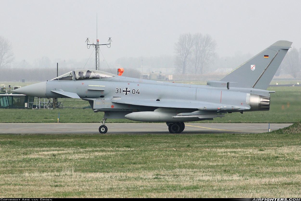 Germany - Air Force Eurofighter EF-2000 Typhoon S 31+04 at Leeuwarden (LWR / EHLW), Netherlands