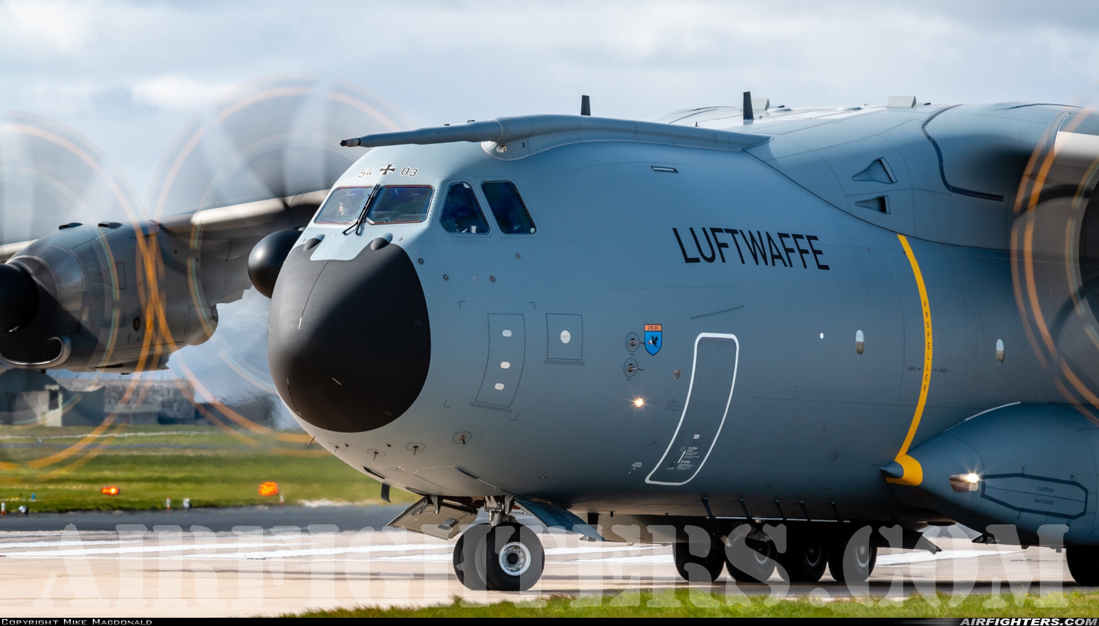 Germany - Air Force Airbus A400M-180 Atlas 54+03 at Lossiemouth (LMO / EGQS), UK