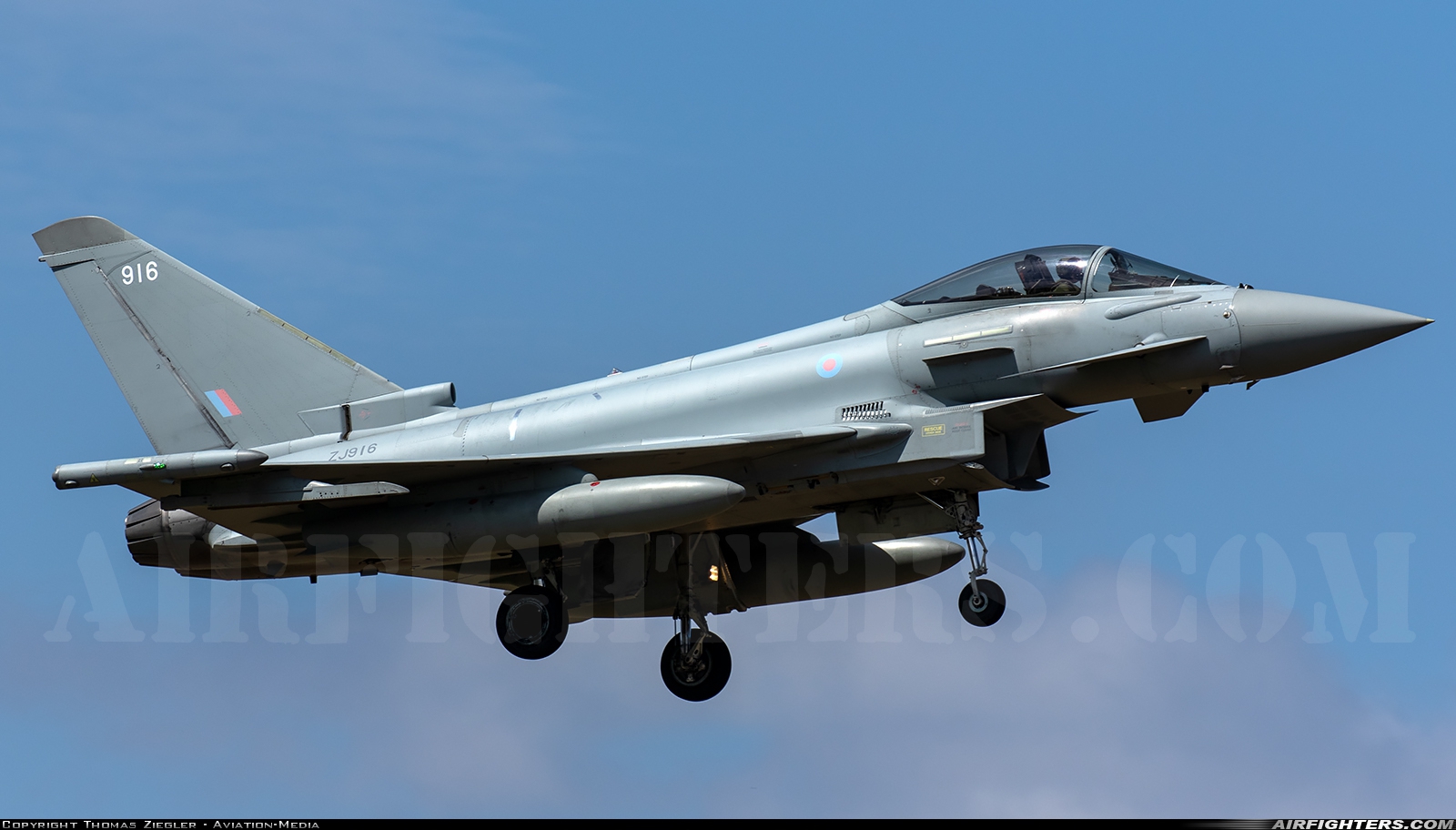 UK - Air Force Eurofighter Typhoon FGR4 ZJ916 at Coningsby (EGXC), UK