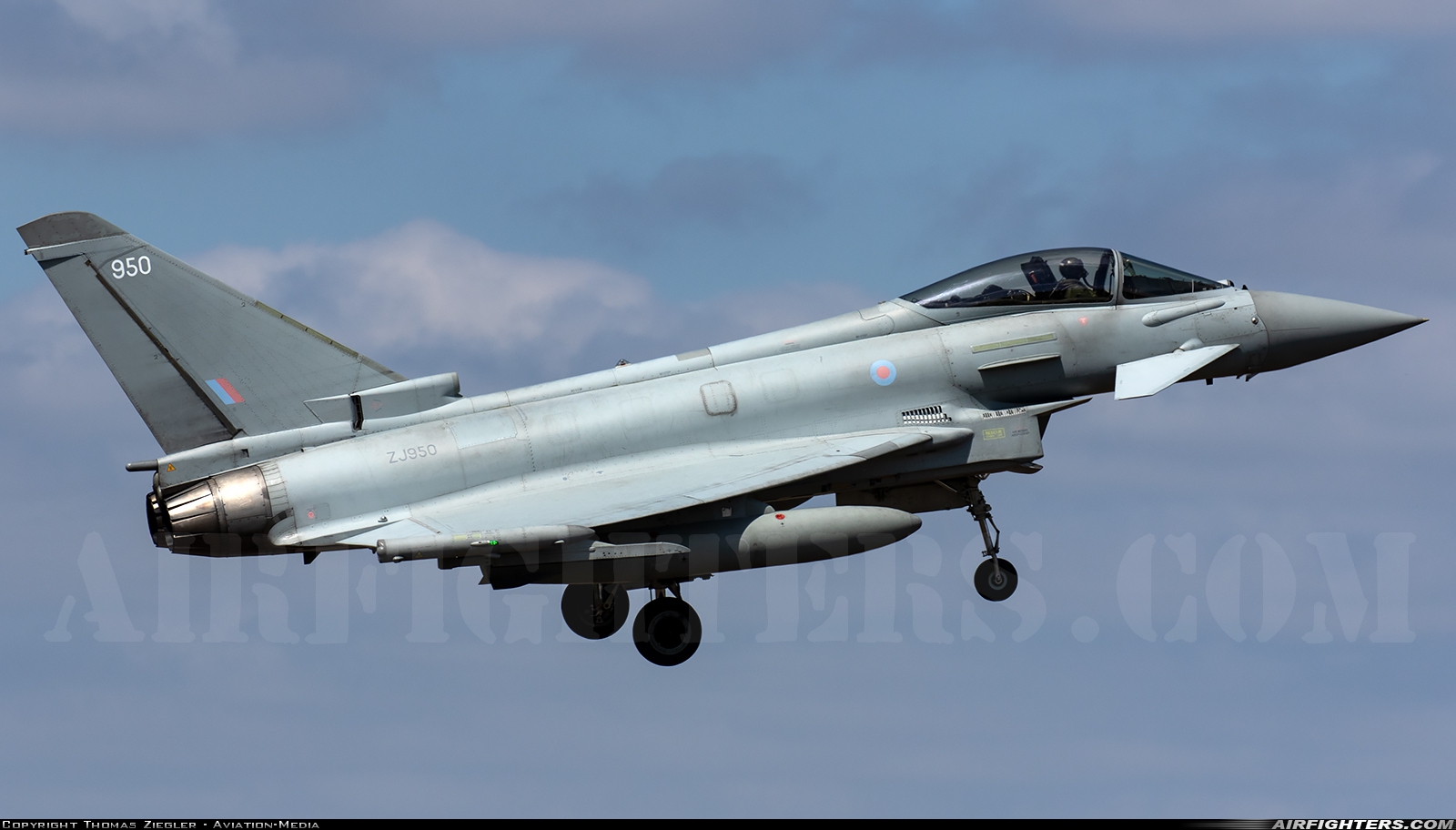UK - Air Force Eurofighter Typhoon FGR4 ZJ950 at Coningsby (EGXC), UK