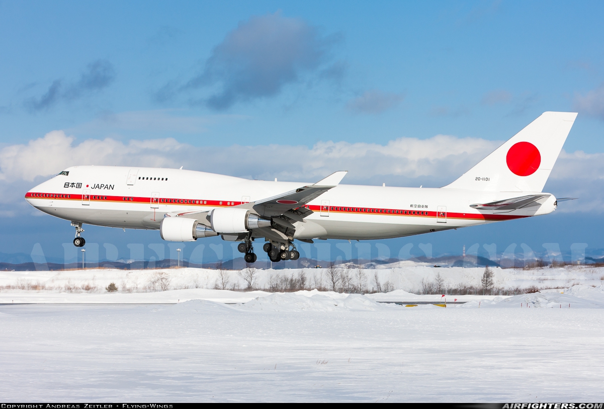 Japan - Air Force Boeing 747-47C 20-1101 at Sapporo - New Chitose / Chitose (CTS / RJCC / RJCJ), Japan