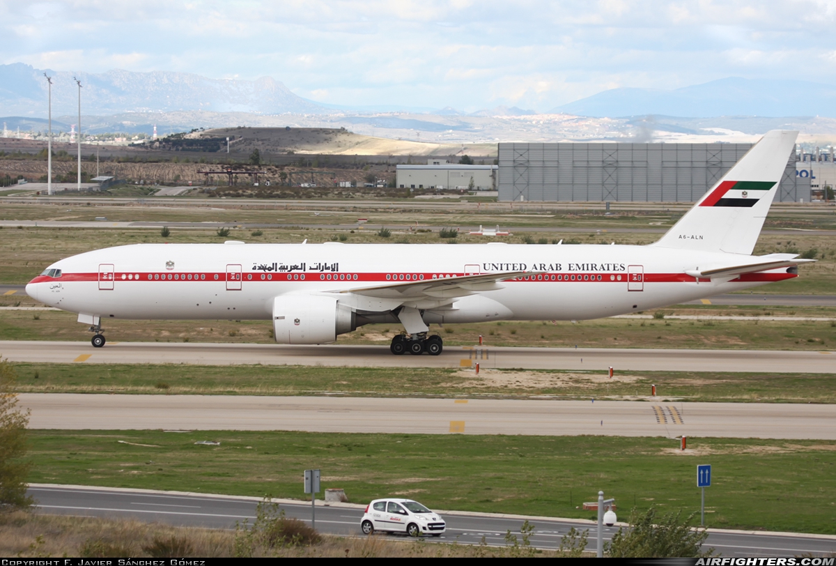 United Arab Emirates - Government Boeing 777-2AN/ER A6-ALN at Madrid - Barajas (MAD / LEMD), Spain