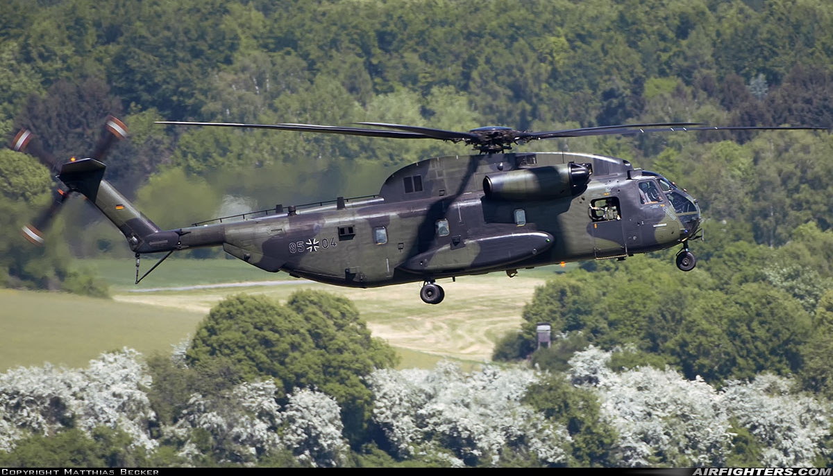 Germany - Air Force Sikorsky CH-53GA (S-65) 85+04 at Saarbrucken (- Ensheim) (SCN / EDDR), Germany