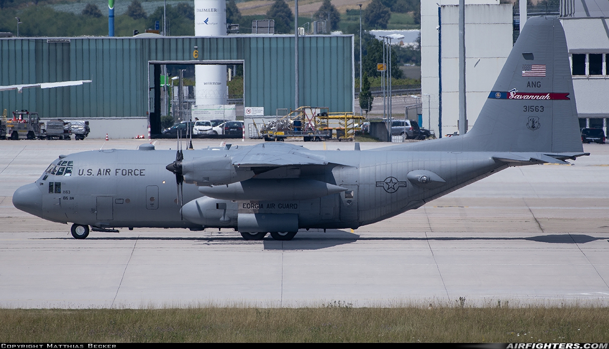 USA - Air Force Lockheed C-130H Hercules (L-382) 93-1563 at Stuttgart (- Echterdingen) (STR / EDDS), Germany