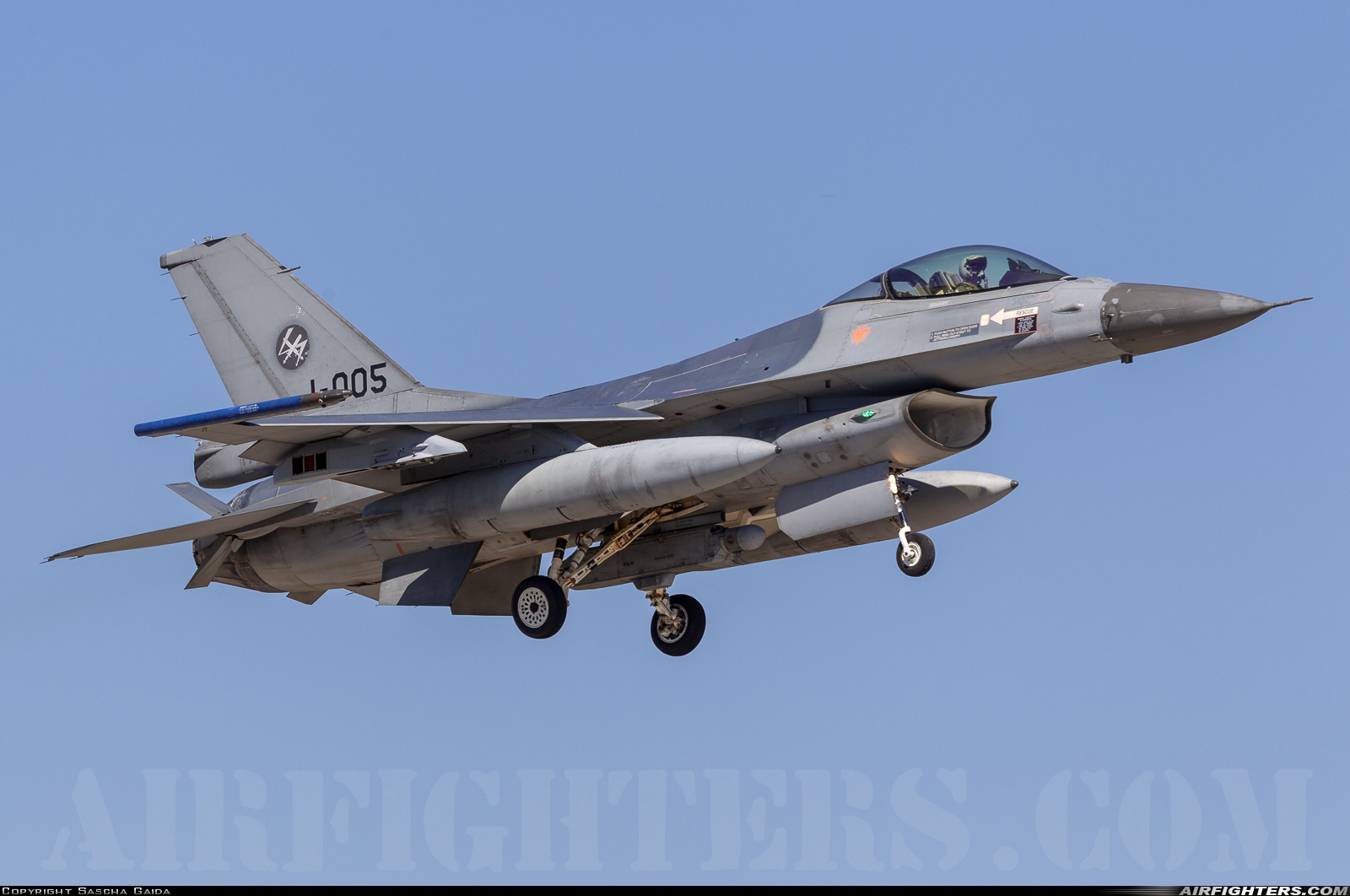 Netherlands - Air Force General Dynamics F-16AM Fighting Falcon J-005 at Wittmundhafen (Wittmund) (ETNT), Germany