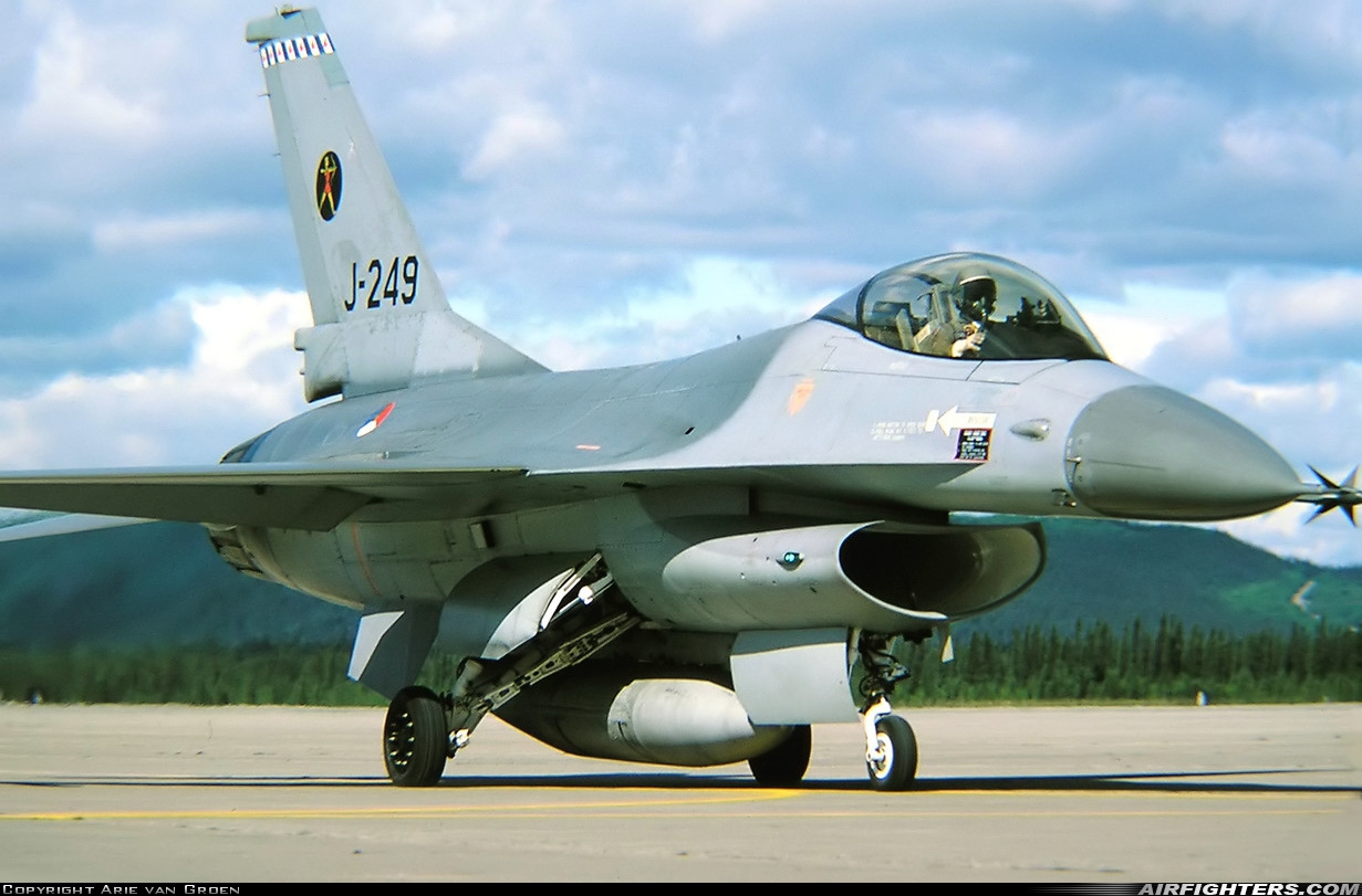 Netherlands - Air Force General Dynamics F-16A Fighting Falcon J-249 at Goose Bay (YYR / CYYR), Canada