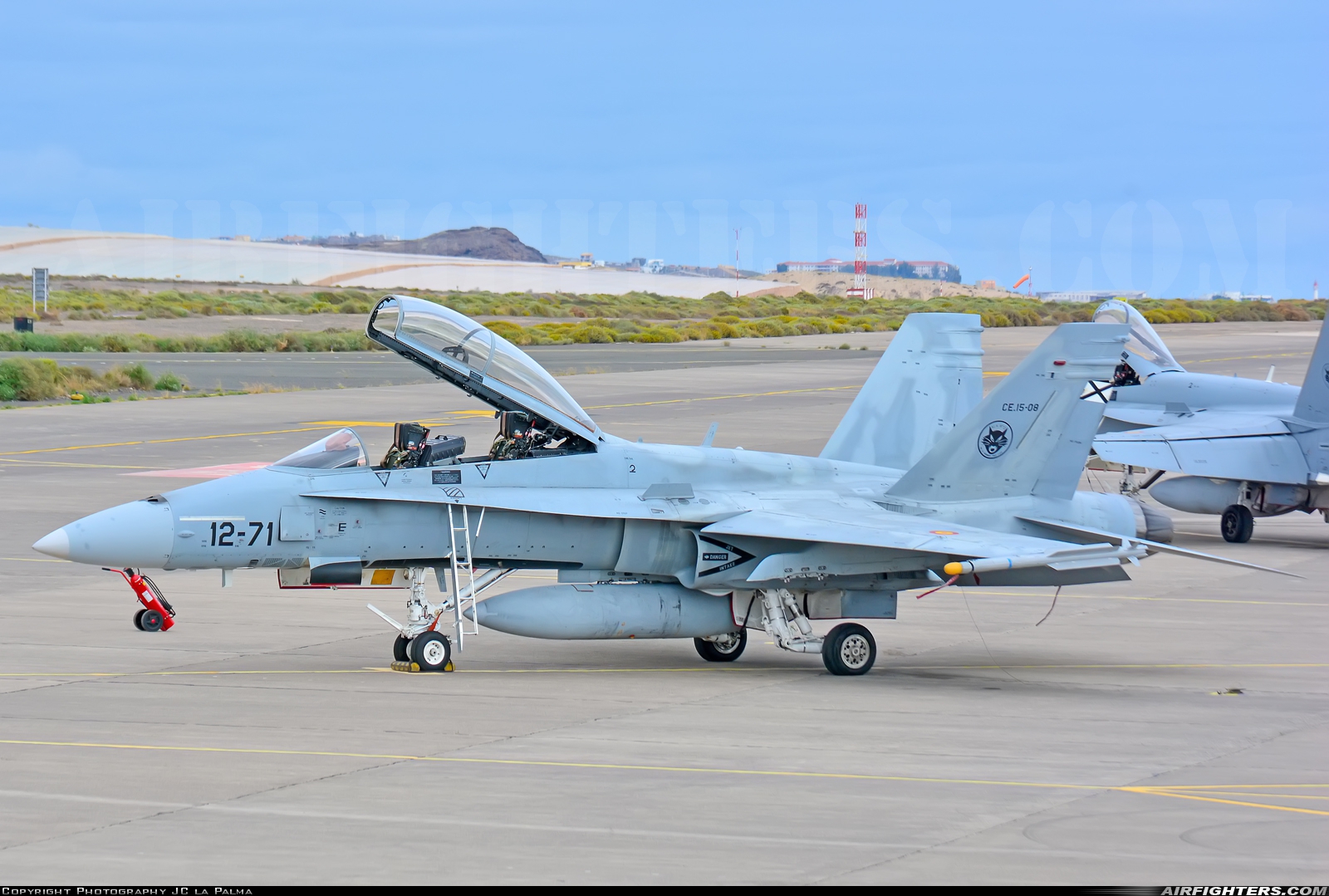 Spain - Air Force McDonnell Douglas CE-15 Hornet (EF-18B+) CE.15-08 at Gran Canaria (- Las Palmas / Gando) (LPA / GCLP), Spain
