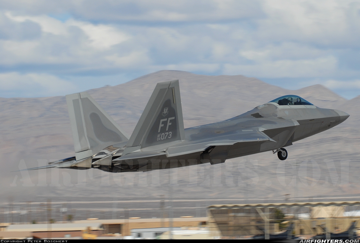 USA - Air Force Lockheed Martin F-22A Raptor 04-4073 at Las Vegas - Nellis AFB (LSV / KLSV), USA